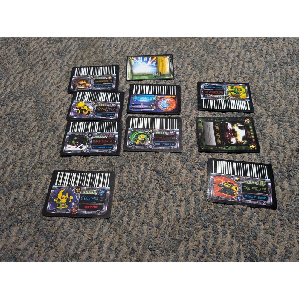 Trendmasters Rumble Robots Power Cards Lot with Case and Checklists Vintage 2000